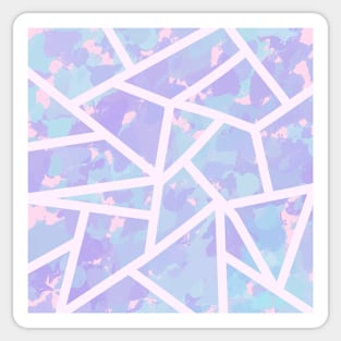 Pastels purple and blue - Pattern collection Sticker